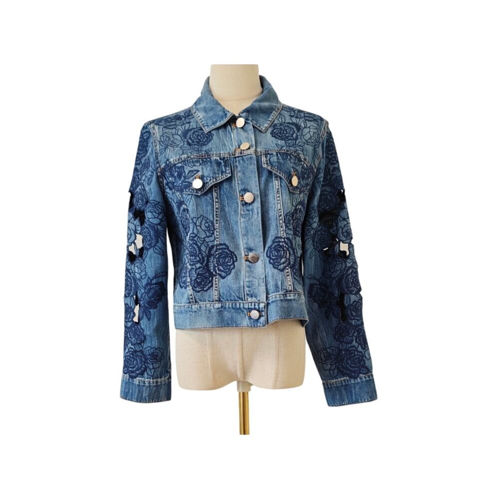 Alice + Olivia CHLOE DENIM JACKET - Picture 6 of 11